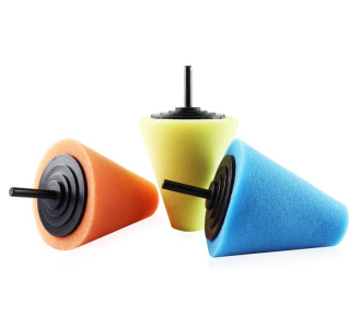 AMIO σετ κωνικά σφουγγάρια γυαλίσματος ζαντών 02518, για δράπανο, 3τμχ AMIO σετ κωνικά σφουγγάρια γυαλίσματος ζαντών 02518, για δράπανο, 3τμχ