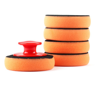 AMIO σετ σφουγγαριών γυαλίσματος αυτοκινήτου 02903 με λαβή, 10cm, 5τμχ