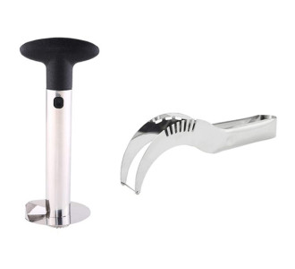 Σετ εργαλείων κοπής για καρπούζι και ανανά 07688, μεταλλικό, 2τμχ