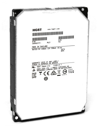 HGST σκληρός δίσκος Ultrastar He8 3.5", 6TB, 7200RPM, 128MB, 6Gb/s, Factory Recertified