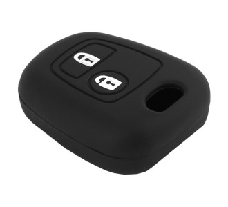 Θήκη κλειδιού για αυτοκίνητα Peugeot 1002-03, εύκαμπτη, μαύρη