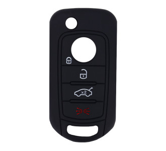 Θήκη κλειδιού για αυτοκίνητα Fiat 1006-06, εύκαμπτη, μαύρη