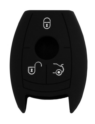 Θήκη κλειδιού για αυτοκίνητα Mercedes-Benz 1008-09, εύκαμπτη, μαύρη
