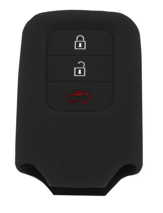 Θήκη κλειδιού για αυτοκίνητα Honda 1014-01, εύκαμπτη, μαύρη