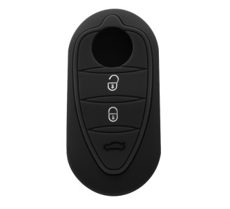 Θήκη κλειδιού για αυτοκίνητα Alfa Romeo 1019-01, εύκαμπτη, μαύρη