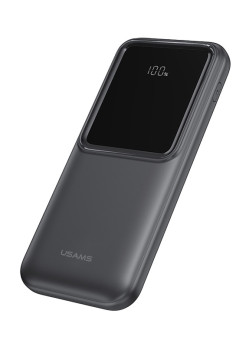 USAMS power bank US-CD194 με καλώδια, 5x έξοδοι, 10000mAh, 10W, μαύρο