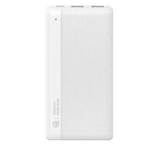 USAMS power bank US-CD205, 2x USB θύρες εξόδου, 10000mAh, 10W, λευκό