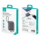 USAMS power bank CD228 με 2x καλώδια, 2x θύρες εξόδου, 10000mAh, 20W, γκρι