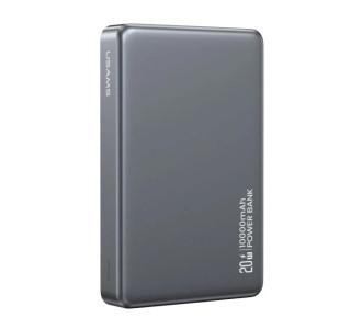 USAMS power bank CD242, magnetic wireless, USB-C έξοδος, 10000mAh, 20W, γκρι