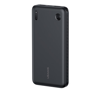 USAMS power bank CD253, 2x θύρες εξόδου, 10000mAh, 10W, μαύρο