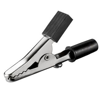 GOOBAY σετ κροκοδειλάκια 11414, 45mm, μαύρο, 10τμχ