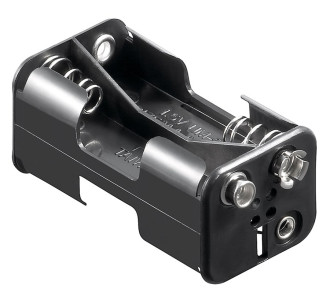 GOOBAY θήκη μπαταρίας 11465 για 4x AA μπαταρίες, μαύρη