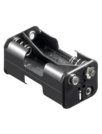 GOOBAY θήκη μπαταρίας 11465 για 4x AA μπαταρίες, μαύρη