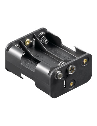 GOOBAY θήκη μπαταρίας 11467, για 6x AA μπαταρίες, μαύρη