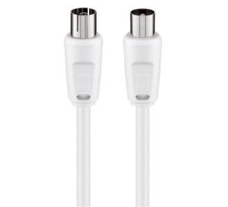 GOOBAY καλώδιο κεραίας αρσενικό σε θηλυκό 11511, 70dB, 2.5m, λευκό GOOBAY καλώδιο κεραίας αρσενικό σε θηλυκό 11511, 70dB, 2.5m, λευκό