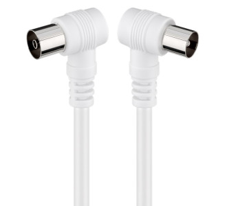 GOOBAY καλώδιο κεραίας αρσενικό σε θηλυκό 11521, γωνιακό, 2.5m, λευκό GOOBAY καλώδιο κεραίας αρσενικό σε θηλυκό 11521, γωνιακό, 2.5m, λευκό