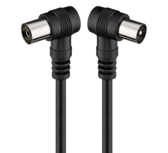 GOOBAY καλώδιο κεραίας αρσενικό σε θηλυκό 11525, γωνιακό, 1.5m, μαύρο GOOBAY καλώδιο κεραίας αρσενικό σε θηλυκό 11525, γωνιακό, 1.5m, μαύρο