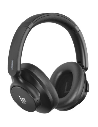 TRONSMART headphones Sounfii Q20S, ασύρματα & ενσύρματα, Hybrid ANC, Φ40mm, 500mAh, μαύρα
