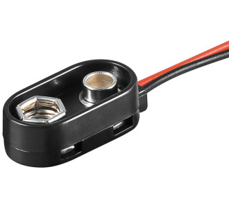 GOOBAY βάση μπαταρίας 11996 για 9V 6F22, αδιάβροχη, μαύρη, 10τμχ GOOBAY βάση μπαταρίας 11996 για 9V 6F22, αδιάβροχη, μαύρη, 10τμχ