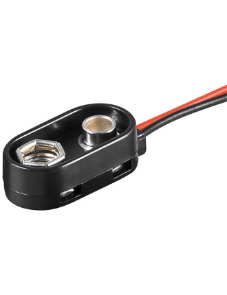 GOOBAY βάση μπαταρίας 11996 για 9V 6F22, αδιάβροχη, μαύρη, 10τμχ GOOBAY βάση μπαταρίας 11996 για 9V 6F22, αδιάβροχη, μαύρη, 10τμχ