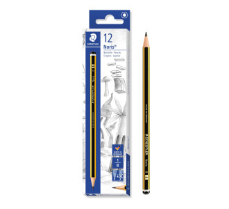 STAEDTLER ξύλινο μολύβι Noris 120-1, εξάγωνο, B1, 12τμχ