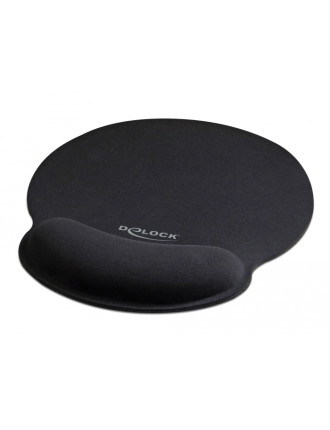 DELOCK Mousepad 12559 με στήριγμα καρπού, 252 x 227mm, μαύρο DELOCK Mousepad 12559 με στήριγμα καρπού, 252 x 227mm, μαύρο