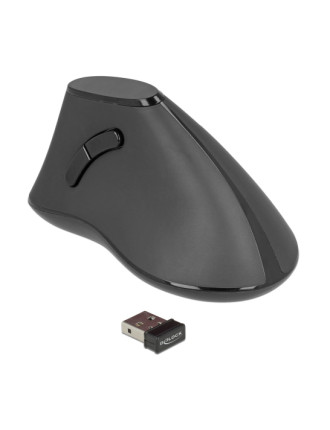 DELOCK ασύρματο vertical ποντίκι 12622 οπτικό, 5 πλήκτρα, 1000DPI, μαύρο DELOCK ασύρματο vertical ποντίκι 12622 οπτικό, 5 πλήκτρα, 1000DPI, μαύρο