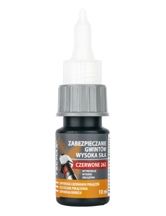 TECMAXX κόλλα Threadlock 14-036, υψηλής αντοχής, 10ml, κόκκινη