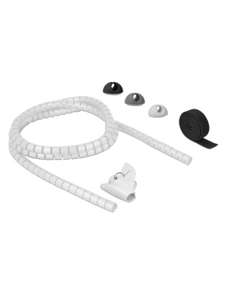 DELOCK σετ δεματικών καλωδίων 18392 με οργανωτές σιλικόνης/πλαστικό δεματικό/ταινία τύπου velcro, 5τμχ