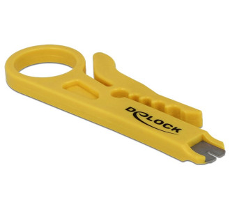 DELOCK Insertion Tool και Cable Stripper 18411, κίτρινο DELOCK Insertion Tool και Cable Stripper 18411, κίτρινο