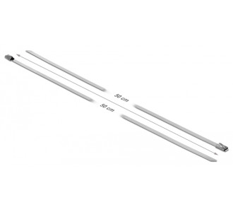 DELOCK μεταλλικός σφιγκτήρας καλωδίων 18770, 500x4.6mm, 10τμχ