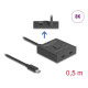 DELOCK USB-C switch 18911, 2 σε 1 bidirectional, 10Gbps, 8K, 100W, μαύρο DELOCK USB-C switch 18911, 2 σε 1 bidirectional, 10Gbps, 8K, 100W, μαύρο