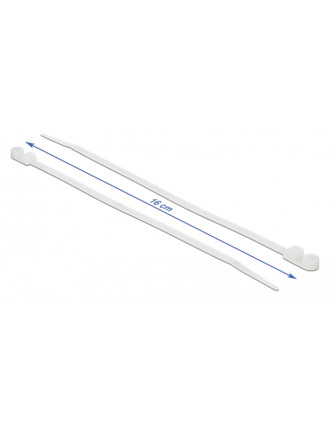 DELOCK Δεματικά καλωδίων 18944 με οπή στερέωσης, 160x4.8mm, λευκά, 10τμχ DELOCK Δεματικά καλωδίων 18944 με οπή στερέωσης, 160x4.8mm, λευκά, 10τμχ