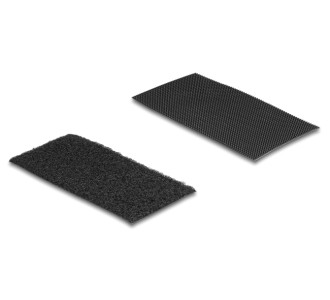 DELOCK αυτοκόλλητα τύπου Velcro 19105, 5x10cm, μαύρο, 10 ζεύγη DELOCK αυτοκόλλητα τύπου Velcro 19105, 5x10cm, μαύρο, 10 ζεύγη