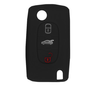 Θήκη κλειδιού για αυτοκίνητα Alfa Romeo 2012-01, εύκαμπτη, μαύρη