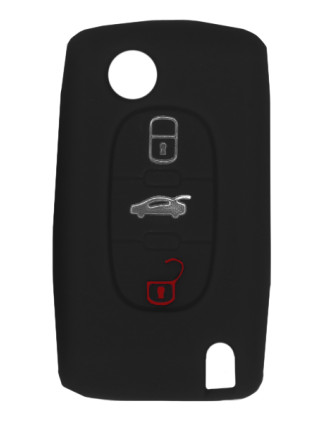 Θήκη κλειδιού για αυτοκίνητα Alfa Romeo 2012-01, εύκαμπτη, μαύρη Θήκη κλειδιού για αυτοκίνητα Alfa Romeo 2012-01, εύκαμπτη, μαύρη