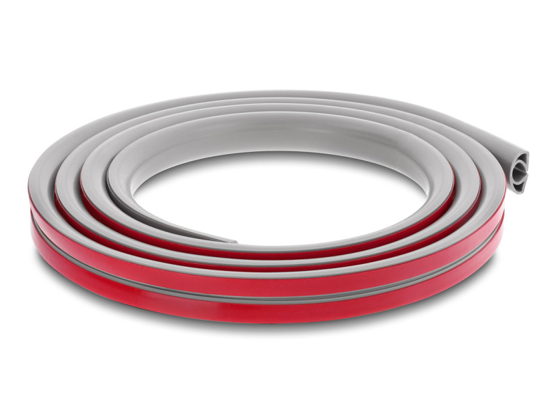 DELOCK κανάλι καλωδίων 20765 με αυτοκόλλητο, εύκαμπτο PVC, 20x10mm, 2m, γκρι