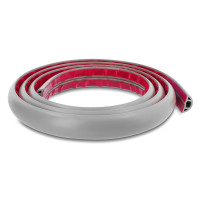 DELOCK κανάλι καλωδίων 20766 με αυτοκόλλητο, εύκαμπτο PVC, 30x10mm, 2m, γκρι