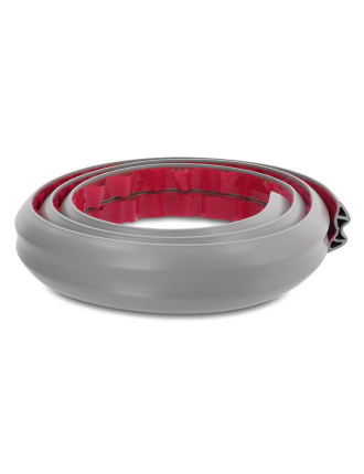 DELOCK κανάλι καλωδίων 20767 με αυτοκόλλητο, εύκαμπτο PVC, 50x14mm, 2m, γκρι