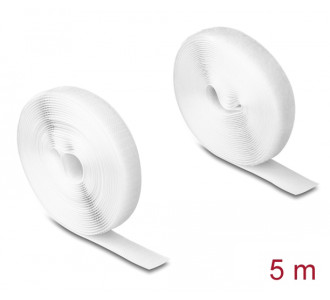 DELOCK ταινία τύπου Velcro 20919, heavy duty, 5mx20mm, λευκή DELOCK ταινία τύπου Velcro 20919, heavy duty, 5mx20mm, λευκή