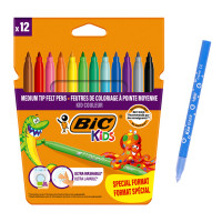 BIC σετ χρωματιστών μαρκαδόρων ζωγραφικής 216010322 KID Couleur, 12τμχ