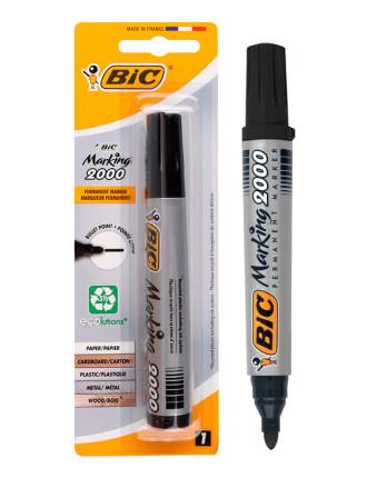BIC ανεξίτηλος μαρκαδόρος 2000, bullet point, μαύρος BIC ανεξίτηλος μαρκαδόρος 2000, bullet point, μαύρος