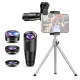 APEXEL σετ φακών για smartphone 22X105-4IN1 με τρίποδο, 4 σε 1, 22x zoom APEXEL σετ φακών για smartphone 22X105-4IN1 με τρίποδο, 4 σε 1, 22x zoom