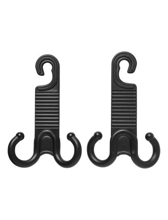 PROPLUS κρεμάστρα αυτοκινήτου 240179 για το προσκέφαλο, μαύρη, 2τμχ