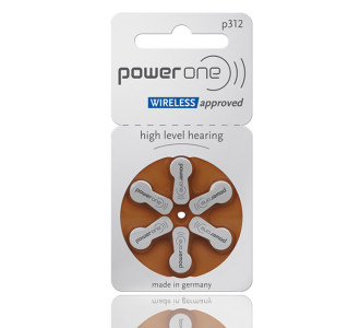 POWER ONE μπαταρίες ακουστικών βαρηκοΐας P312, mercury free, 1.45V, 6τμχ POWER ONE μπαταρίες ακουστικών βαρηκοΐας P312, mercury free, 1.45V, 6τμχ