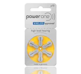 POWER ONE μπαταρίες ακουστικών βαρηκοΐας P10, mercury free, 1.45V, 6τμχ