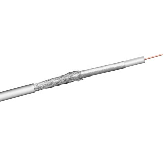 GOOBAY καλώδιο κεραίας 27528, 100dB, 75Ω, CCS, 100m, λευκό GOOBAY καλώδιο κεραίας 27528, 100dB, 75Ω, CCS, 100m, λευκό