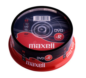MAXELL DVD-R, 4.7GB/120min, 16x speed, Cake box, 25τμχ