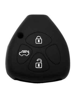 Θήκη κλειδιού για αυτοκίνητα Toyota 3006-01, εύκαμπτη, μαύρη