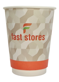 FAST STORES χάρτινα ποτήρια καφέ, 16oz, χωρίς καπάκι, 20τμχ